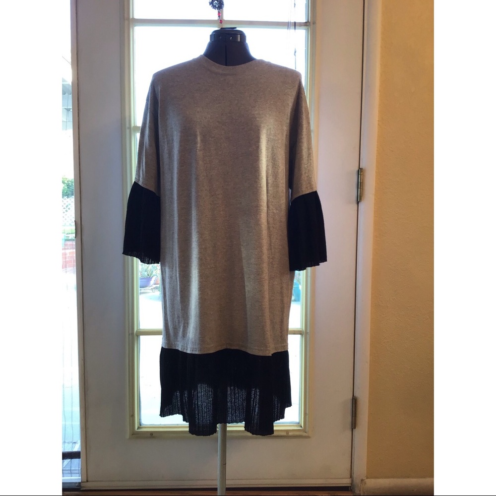 Dress- T-shirt Dress with added black trims 🐼